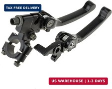 Black Chrome Clutch Brake Lever for 22mm 7/8 inch Handlebar 110cc 125cc 140cc TT