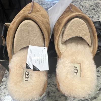 UGG x Telfar Slipper Men\'s Size 9 Chestnut Logo Suede Sheepskin Lined Slip On Mens UGG® Classic Slip-On Slipper - Chestnut | Journeys main image 2