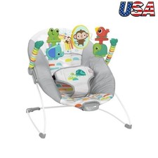 Vibrating Baby Bouncer Portable W/ Spin Toys Infant Activity Seat Newborn 0-6M