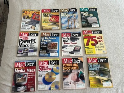 Complete 1994 set of MacUser magazines (Jan Dec 1994). Lot 12 Issues