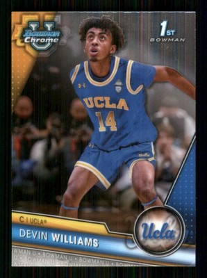 2023-24 Bowman University Chrome #86 Devin Williams UCLA Bruins 6065