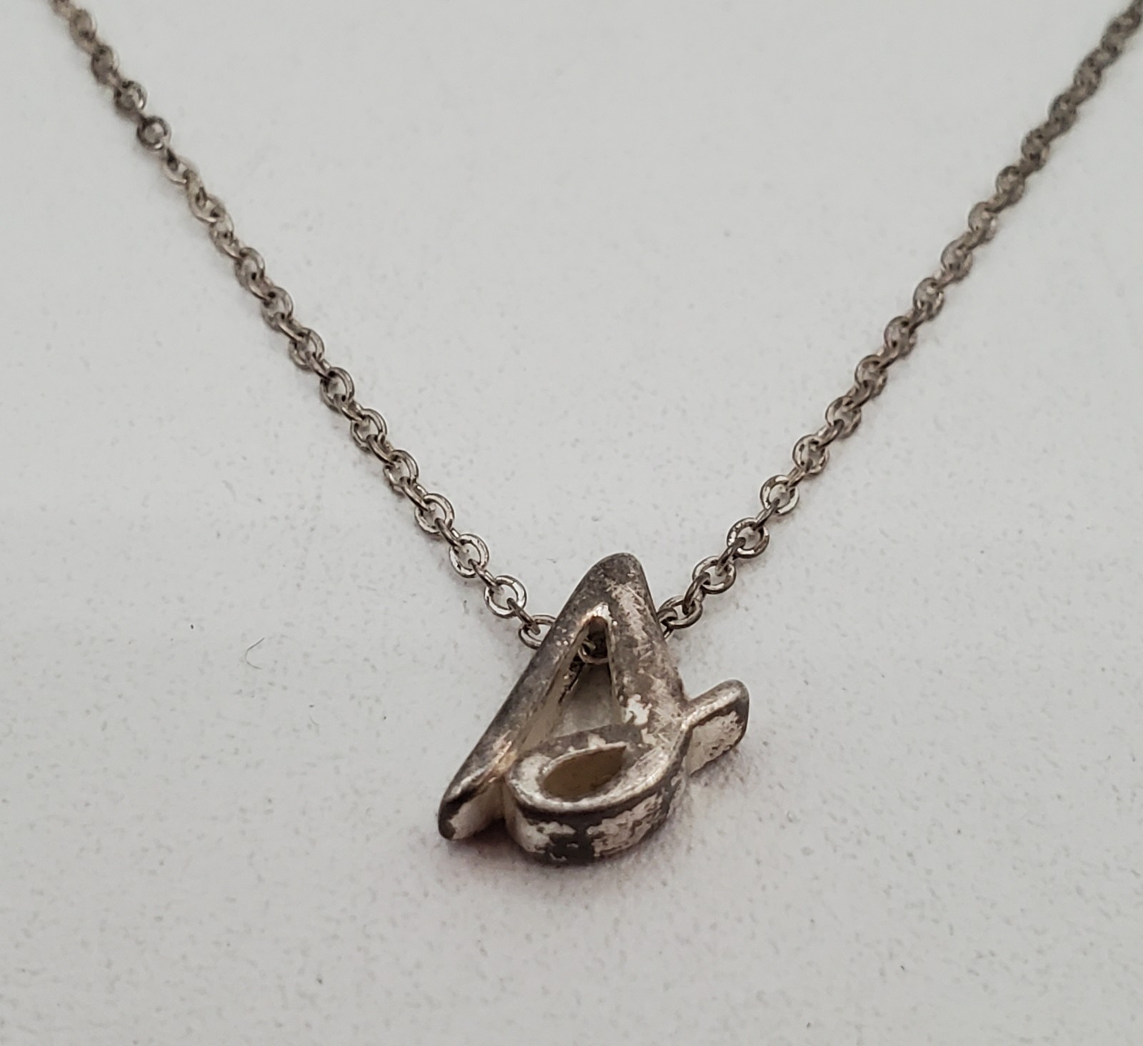 VTG 925 LA Cursive Lowercase S Initial Necklace 1… - image 13