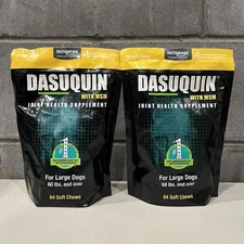 2x Dasuquin MSM Joint Health Supplement Soft Chews for LARGE Dogs 84ct Exp 6/26+
