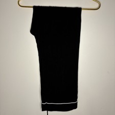 Cozy Earth Womens Small Pajama Pants Bamboo Stretch Knit Black Lounge