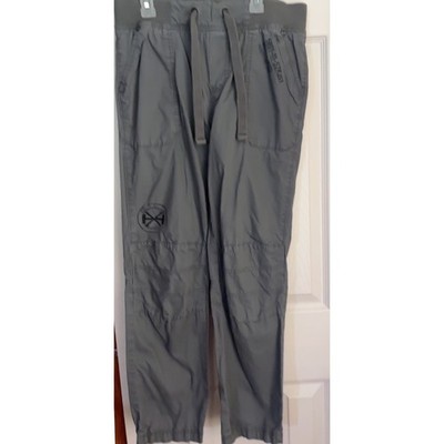 Kids Gray HX Jogger Pants Drawstring Waist Graphic Print Size Boys Girls L(16)