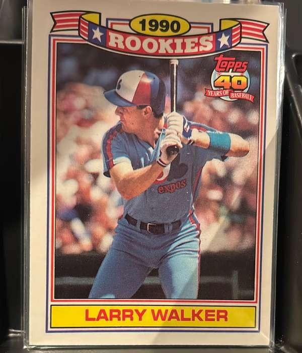 1991 Topps - Glossy Rookies #32 Larry Walker