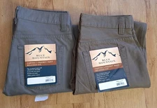 Blue Mountain Pants Men's Size 30x32 Brown Gray Straight Leg Pockets