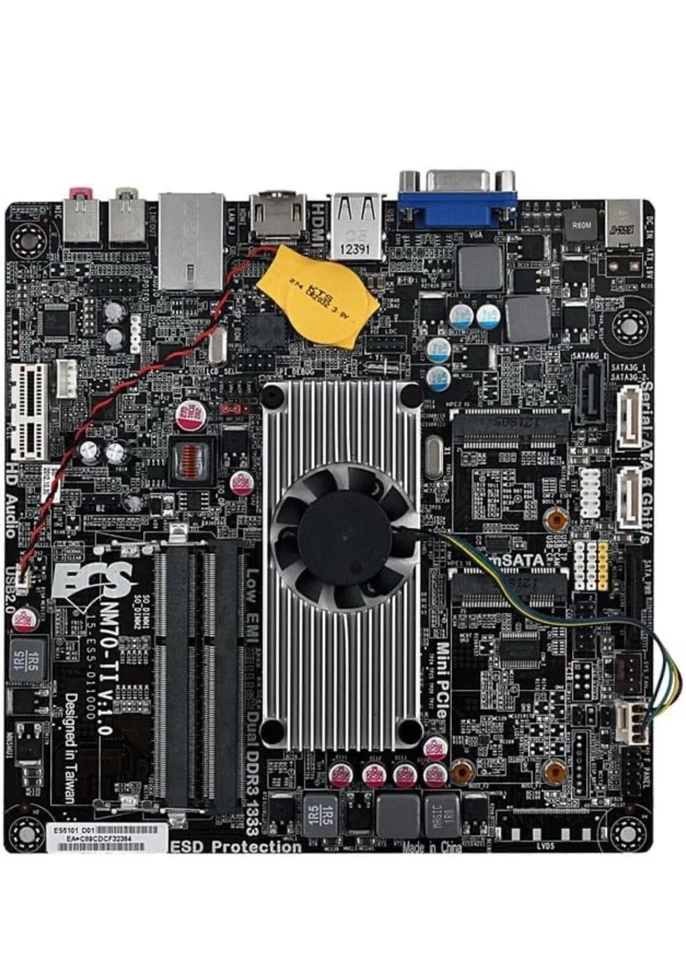 ECS NM70-TI Celeron 847 Thin Mini ITX DDR3 1333 BGA 1023 - Image 4 of 4