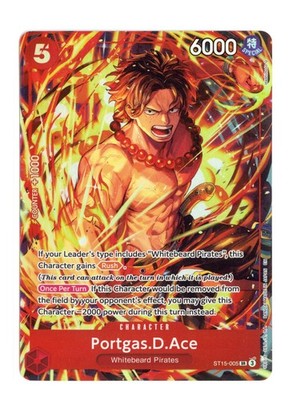 Portgas.D.Ace (Illustration Box Vol.5) ST15-005 SR Foil One Piece Promotion NM