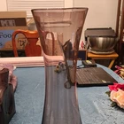 Blenko Purple Glass Decorative Vase Solid Glossy Finish
