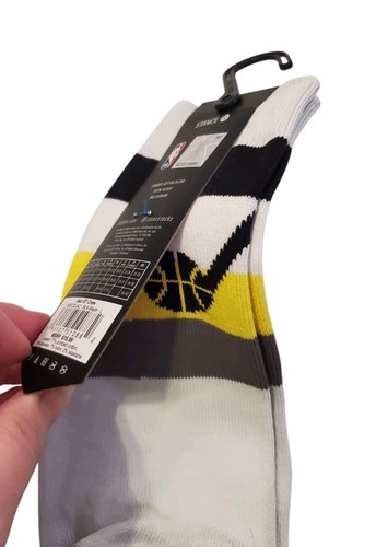Calze uomo Utah Jazz Stance Stripe Crew NBA Mid Cushion nuove con etichette taglia L 9-13 un paio - Foto 6 di 7