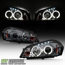 Smoked 06-16 Impala Monte Carlo Dual Halo Projector Headlights Daytime Drl Led Smoked 06-16 Impala Monte Carlo Dual Halo Projector Headlights Daytime Drl Led