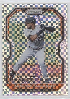 2021 Panini Prizm Tier II Power Plaid Prizm 3/75 Anthony Santander #132 0c6