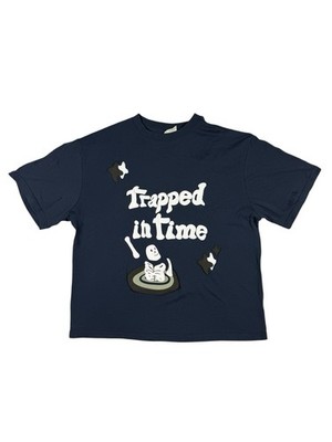 Broken Planet Blue Trapped In Time Graphic Top Medium