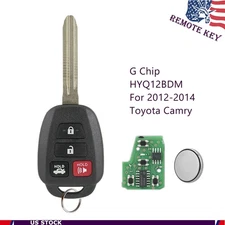 For 2012 2013 2014 Toyota Camry 4Button Remote Control Key Fob HYQ12BDM - G Chip