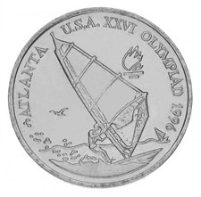 Romania 10 lei 1996 UNC XXVI 1996 Summer Olympic Games in Atlanta - Windsurfing