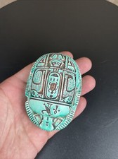 Ancient Egyptian Antiques Egyptian Scarab Beetle Hieroglyphics Good Luck BC