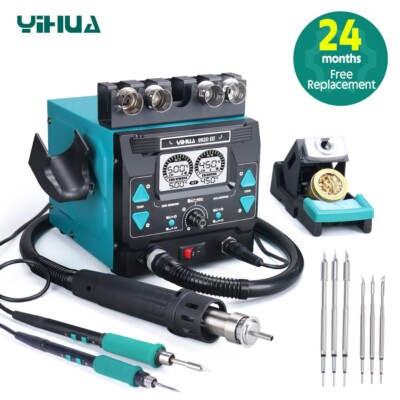 #ad YIHUA 992D III Hot Air Desoldering Rework Station C210 C245 Soldering Station $299.99