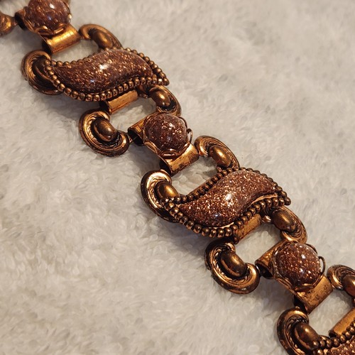 Copper & Goldstone Bracelet