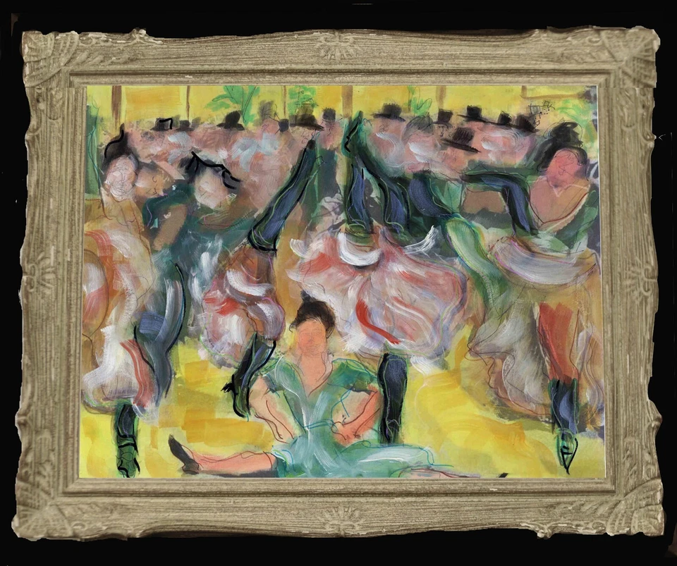 Folies Bergere - Impresión firmada, numerada, edición limitada - por F. DeTrolio Foto 2 de 4