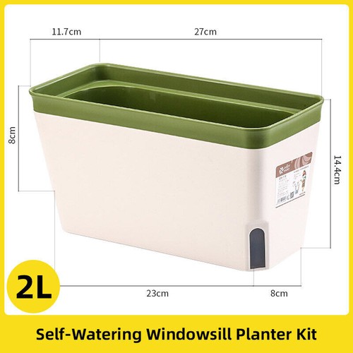 Rectangular Balcony Planter Box Vegetable Flower Pot Garden Planting Container - Picture 7 of 13