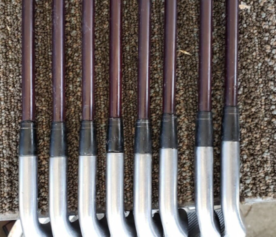 SET OF MITSUSHIBA MIRAGE 3-PW VERY CLEAN IRONS W GRAPHITE