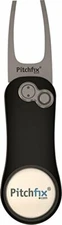 PITCHFIX HYBRID 2.0 BLACK/WHITE GOLF DIVOT TOOL