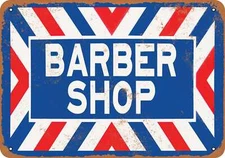METAL SIGN - Barber Shop - Vintage Look Reproduction