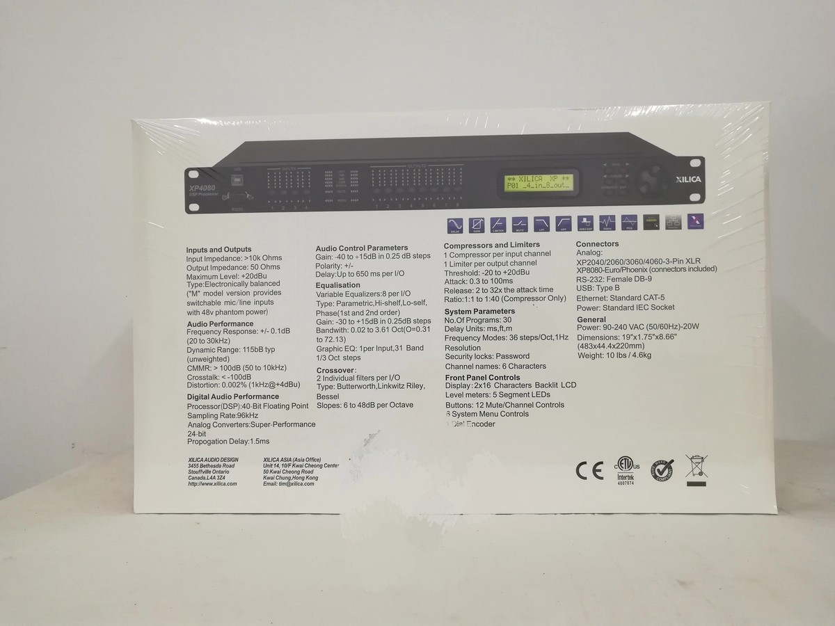 Processeur Audio Numérique XILICA XD8080 (XD-8080) - Neuf - Envoi Rapide DHL/FedEx