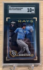 2024 Topps Chrome Update Austin Shenton RC Rookie SGC 10 Pop 1