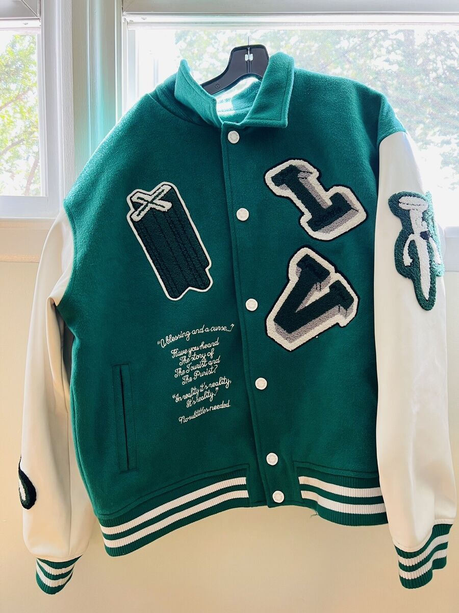 Louis Vuitton Louis Vuitton Virgil Green Varsity Jacket  Grailed