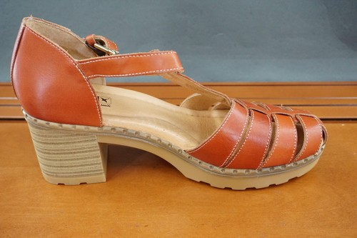 Pikolinos Canarias 1873 Women's 41 / 10.5 Brown Leather Fisherman Sandals Shoes - Picture 5 of 11