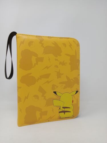 Pokemon Pikachu Small Yellow 3-Ring Trading Card Binder | 400 Cards 50 Sleeves - Picture 1 of 6