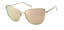 SALT OPTICS SHERRI-ANN SHINY GOLD CR-39 POLAR ROSE GOLD MIRROR SUNGLASSES RG NEW