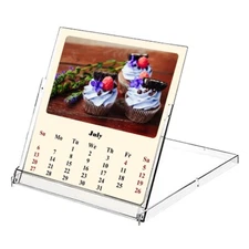 2025-2026 CD-Style Desk Calendar 18 Months Calendar (Cupcakes)