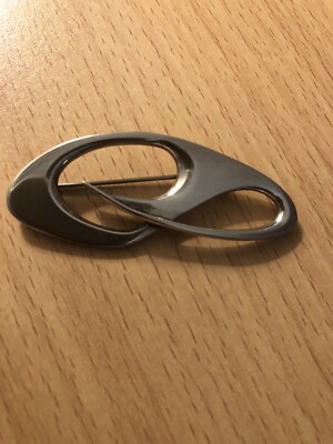 Gorgeous Modernist Helen Adelman Sterling Silver Brooch Pin #5 Signed