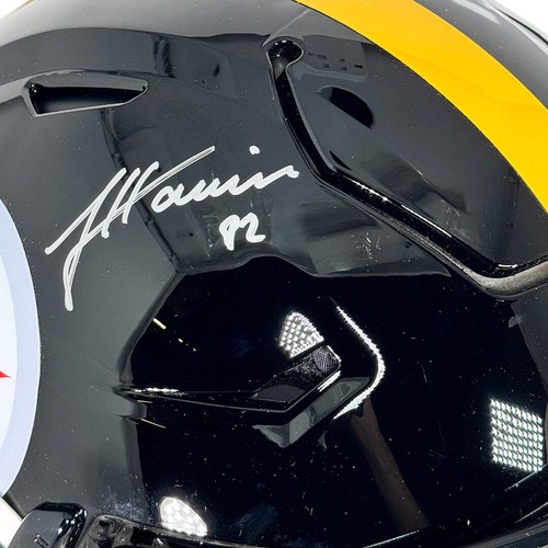 James Harrison Signed Pittsburgh Steelers Authentic SpeedFlex Full-Size Football - Picture 3 of 4