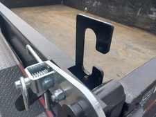 (2) Dump Trailer Bow Cross Pull Bar Tarp Mounting Brackets