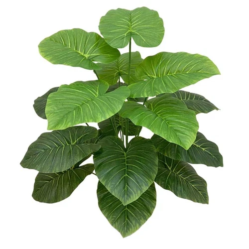 Lifelike Artificial Tropical Taro Leaf Fake Plants  Office Desktop Decoration