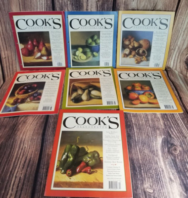Cook's Illustrated Lot of 7 from 2002 - 2003 Back Issues America's Test Kitchen