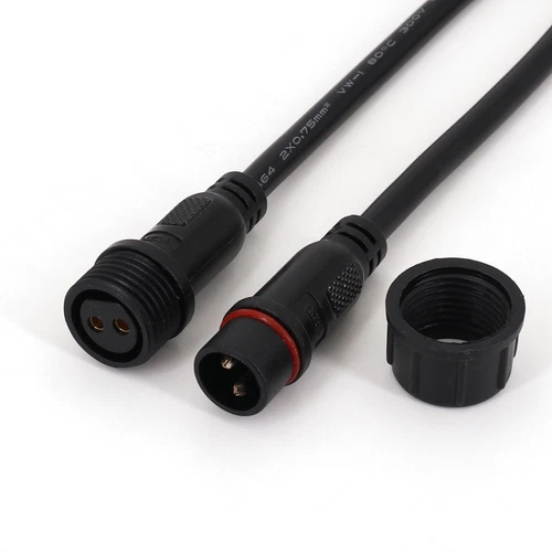10Pairs 2/3Pin 18/22AWG Waterproof LED Strip Male & Female Cable Connectors USA - Foto 10 di 23