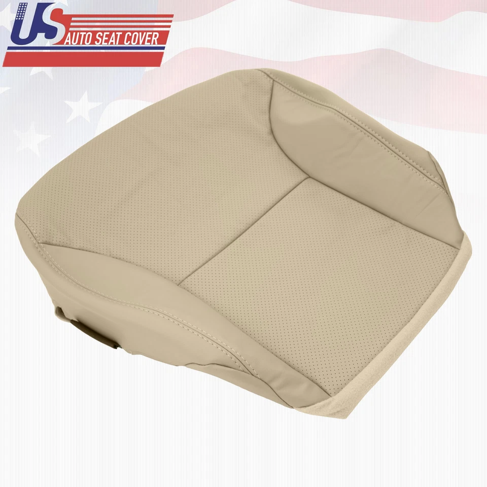 Fits 2002 - 2006 Lexus ES300 Passenger bottom Leather Perforated Seat Cover Tan - Image 4 of 4