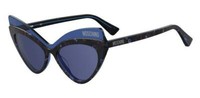 Moschino Sonnenbrille MOS080 / S Ipr / Ku Havanna - Blau - Frau