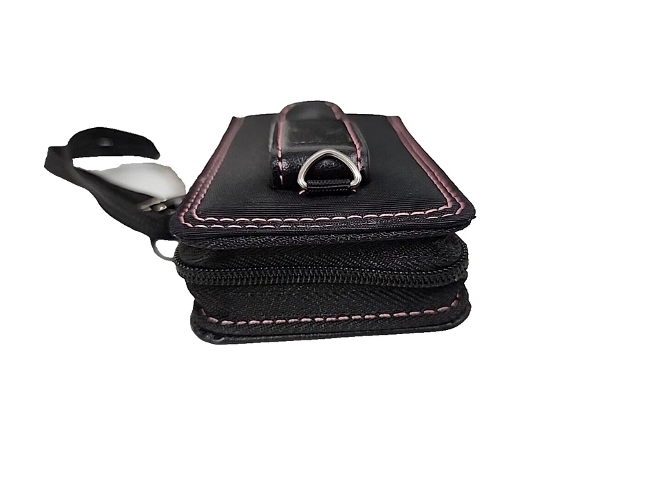 Wenger The RHEA Small Camera Case Black Pink Etching Belt Clip Wrist Strap - Image 4 of 4