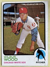 1973 Topps Wilbur Wood Baseball Card #150 White Sox Pitcher Low-Grade O/C
