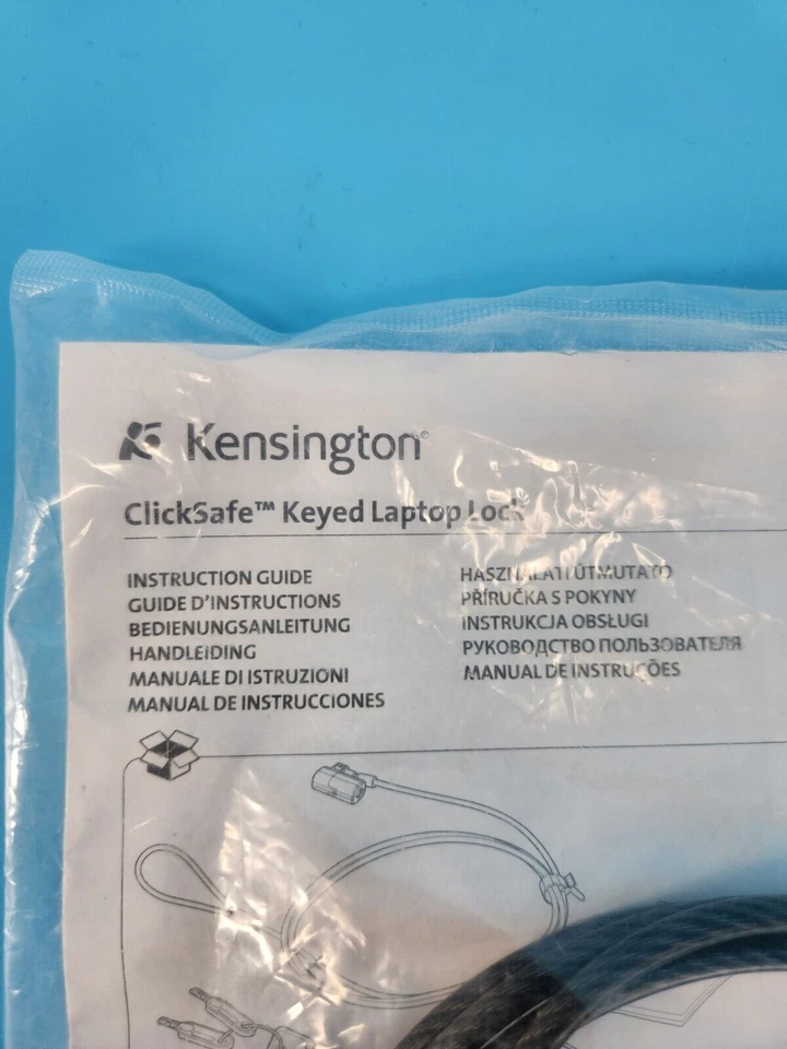 Kensington ClickSafe Keyed Laptop Lock New Sealed - Image 2 of 2