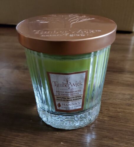 Timber Wick Apple Melon Scented Candle Hanna's Collection 8.25oz Highly Fragrant
