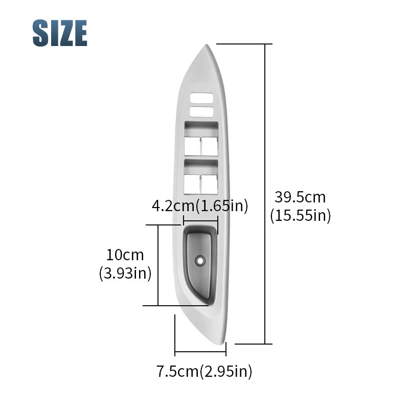 LHD Power Window Switch Bezel Door Panel Right & Left For Toyota Yaris 2007-2016 - Image 2 of 4