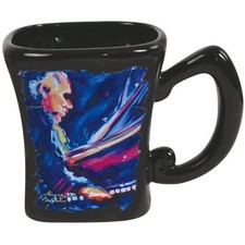 Marcia Baldwin Ceramic Coffee Mug with Jazz Blues Piano Musician 14 oz 