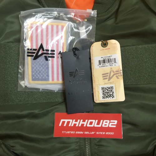 New Opening Ceremony Alpha Industries Reversible MA-1 Slim Fit Jacket Size XL - Picture 7 of 12